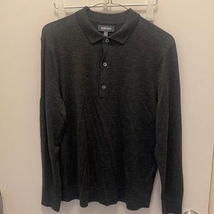 Bonobos Merino Sweater Large, charcoal.